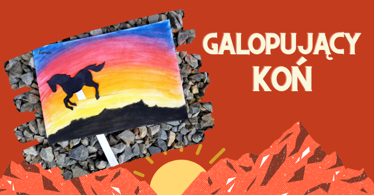 Galopujący koń animacja diy